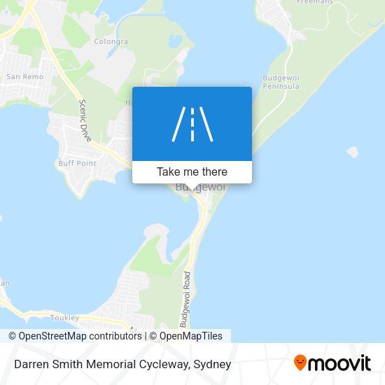Darren Smith Memorial Cycleway map