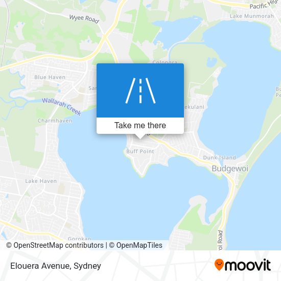 Elouera Avenue map
