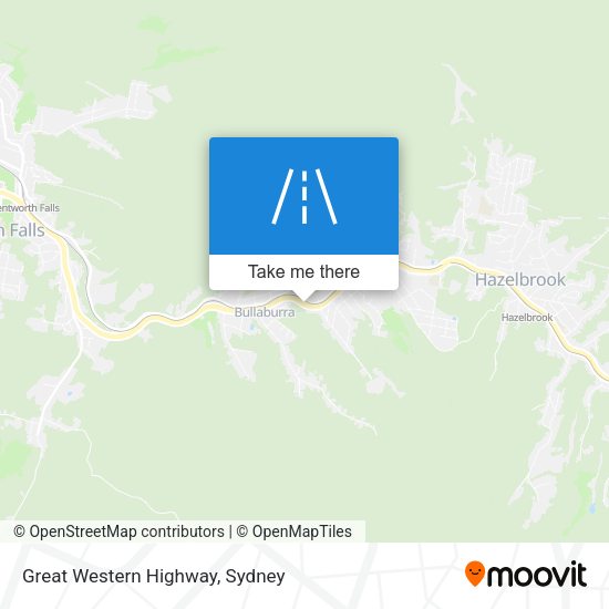 Great Western Highway map