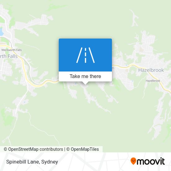 Spinebill Lane map