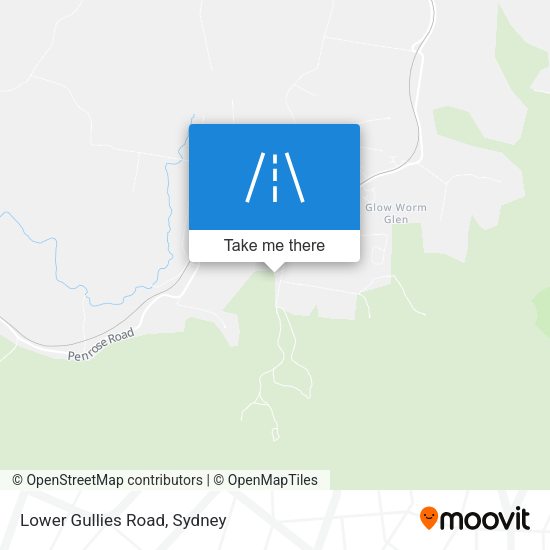 Lower Gullies Road map