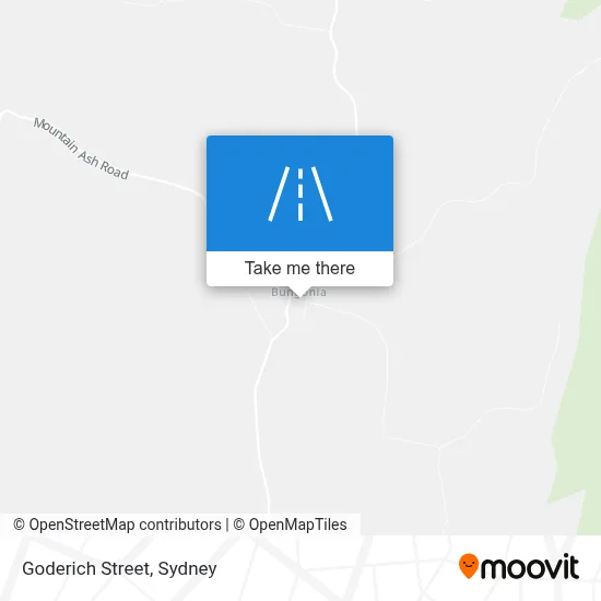 Mapa Goderich Street