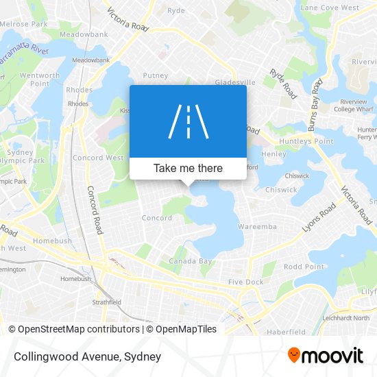 Collingwood Avenue map