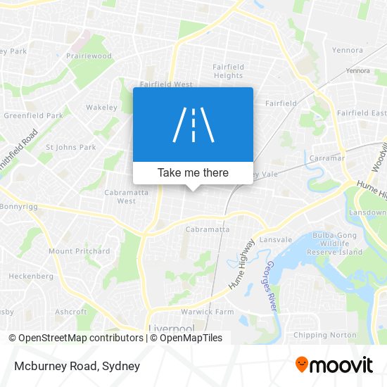 Mapa Mcburney Road