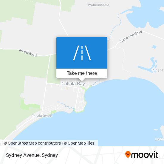 Mapa Sydney Avenue