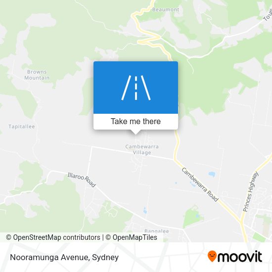 Nooramunga Avenue map