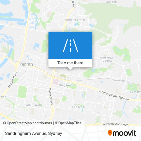 Sandringham Avenue map