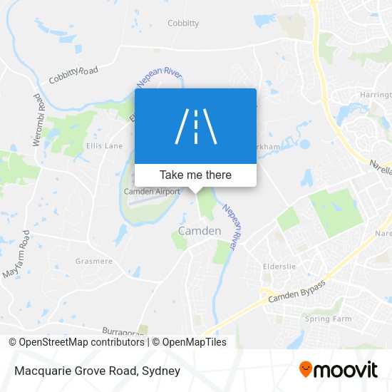 Macquarie Grove Road map