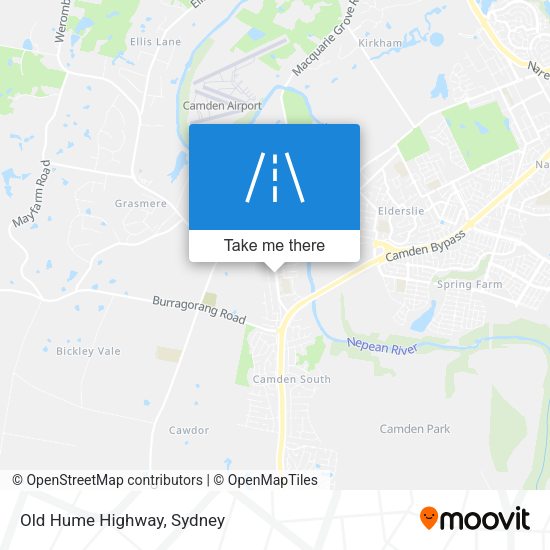 Old Hume Highway map