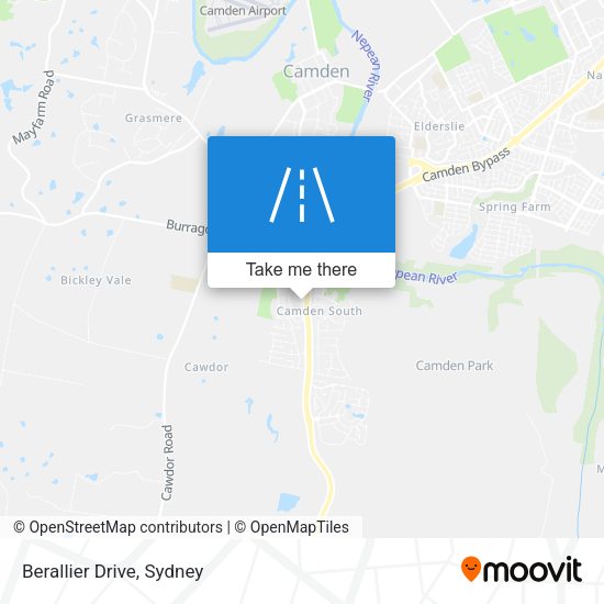 Berallier Drive map