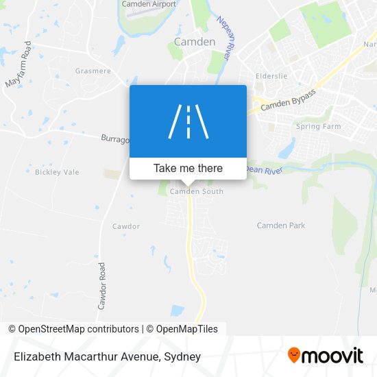 Elizabeth Macarthur Avenue map