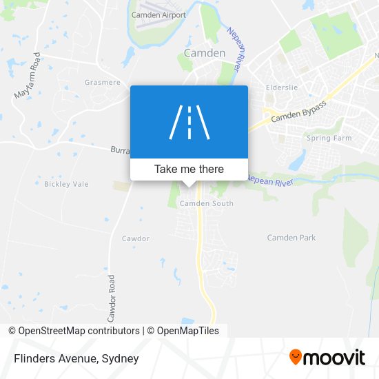 Flinders Avenue map