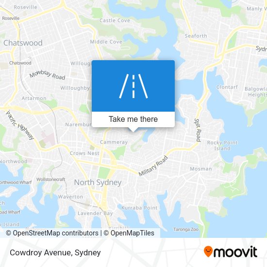 Cowdroy Avenue map