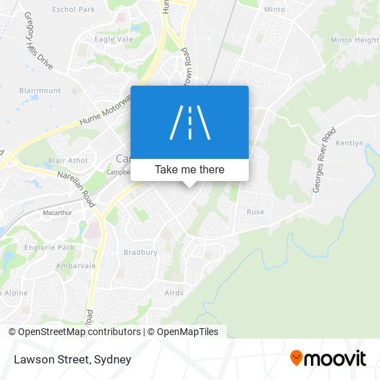 Lawson Street map