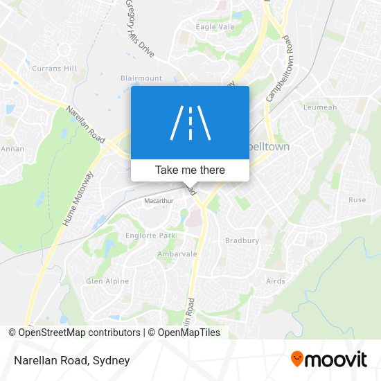 Narellan Road map