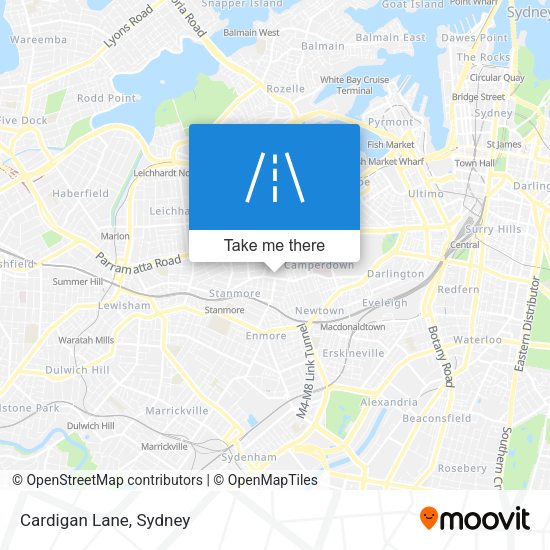 Cardigan Lane map