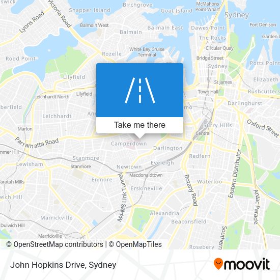 John Hopkins Drive map