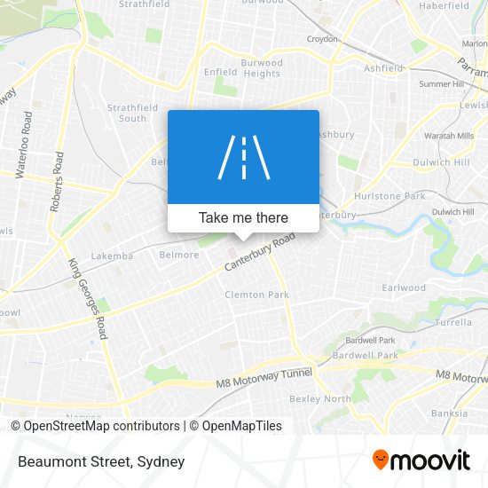 Beaumont Street map