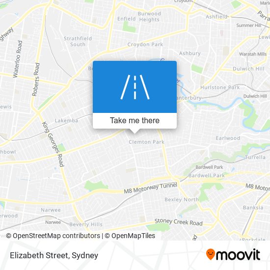 Elizabeth Street map