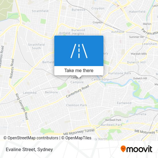 Evaline Street map