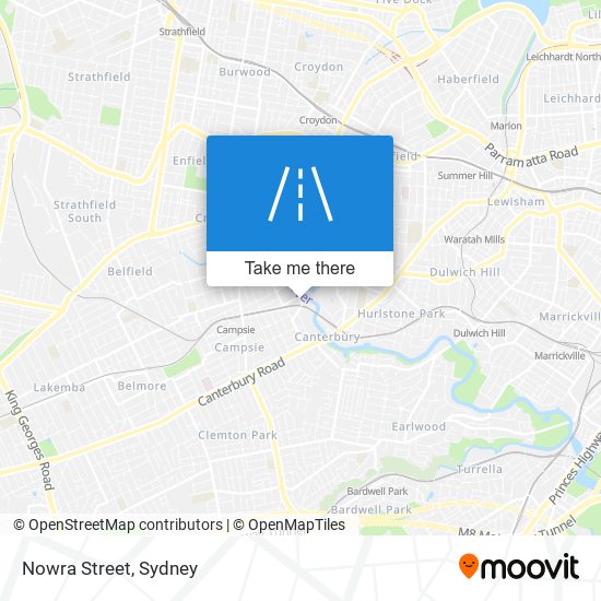 Mapa Nowra Street