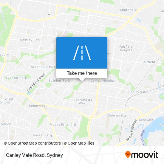 Canley Vale Road map