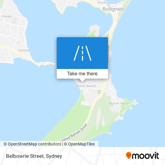 Mapa Belbowrie Street