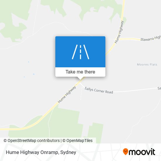 Hume Highway Onramp map