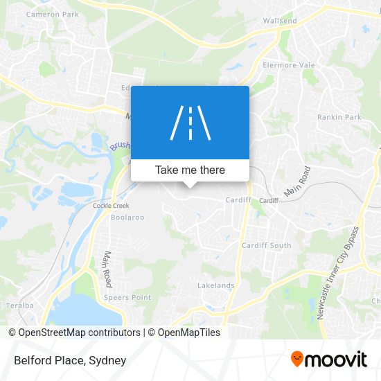 Belford Place map