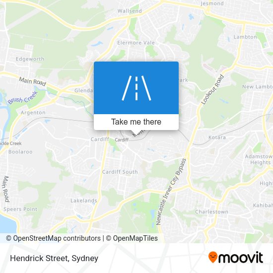 Hendrick Street map
