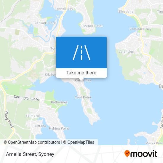 Amelia Street map