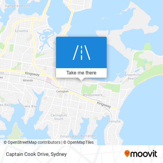 Captain Cook Drive map