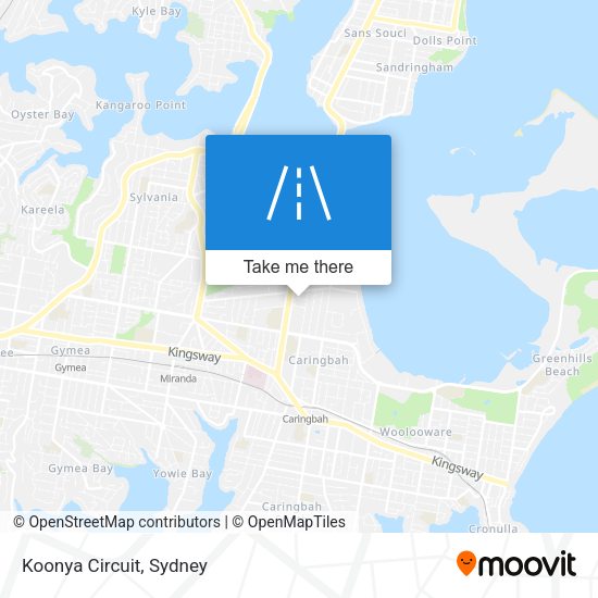 Koonya Circuit map