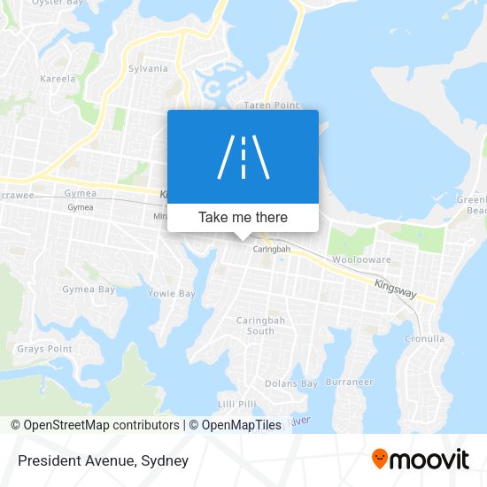 President Avenue map
