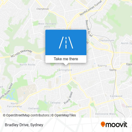 Bradley Drive map