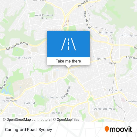 Carlingford Road map