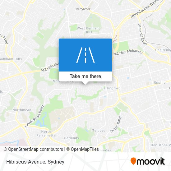 Hibiscus Avenue map