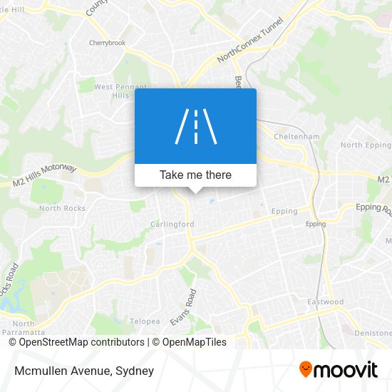 Mcmullen Avenue map