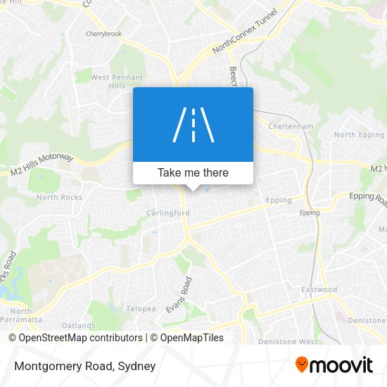 Montgomery Road map
