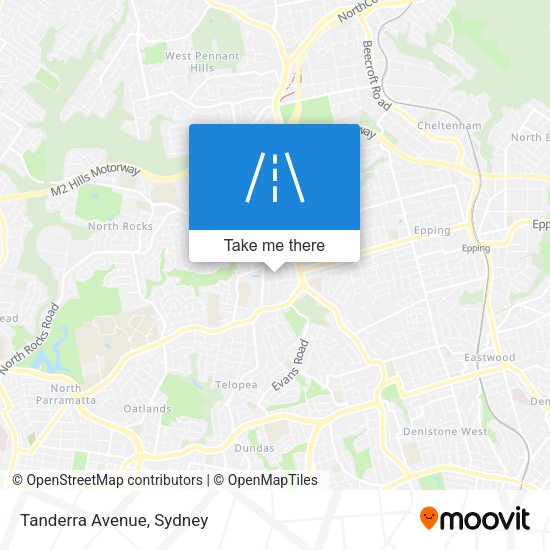 Tanderra Avenue map