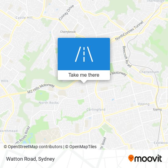 Mapa Watton Road