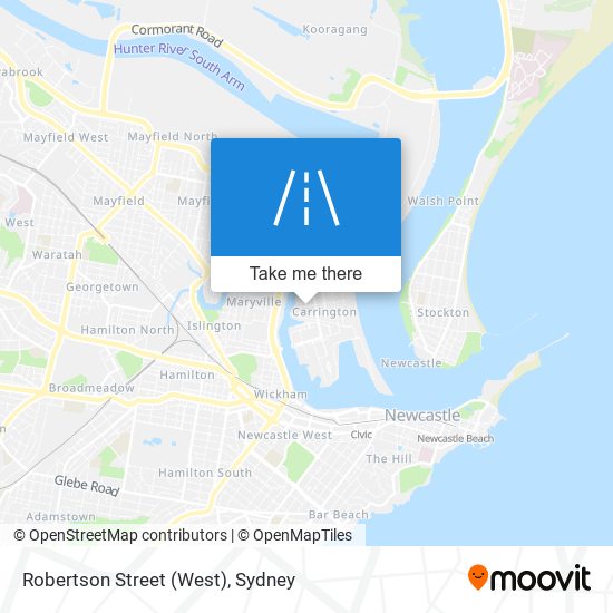 Robertson Street (West) map