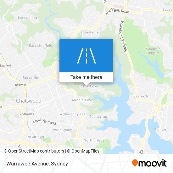 Warrawee Avenue map