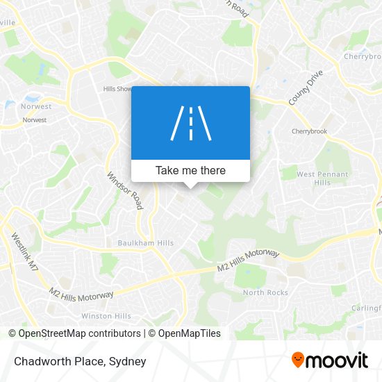 Chadworth Place map