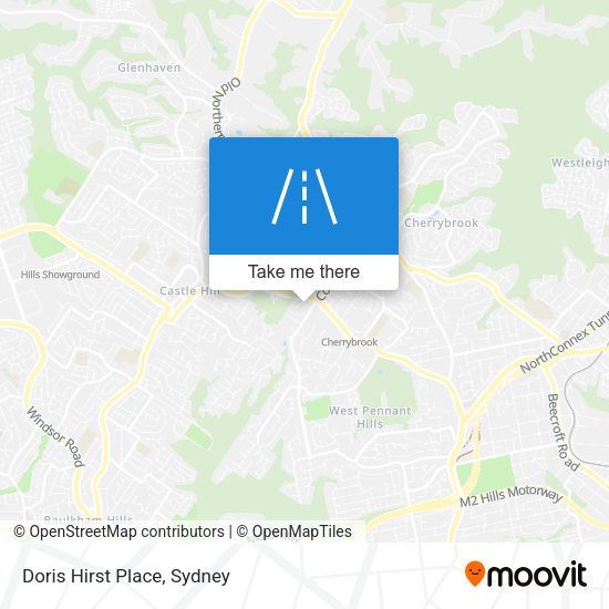 Doris Hirst Place map