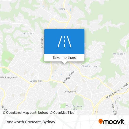 Mapa Longworth Crescent