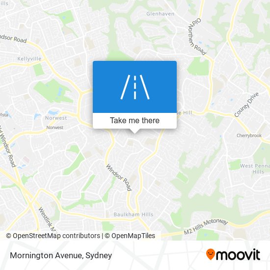 Mapa Mornington Avenue