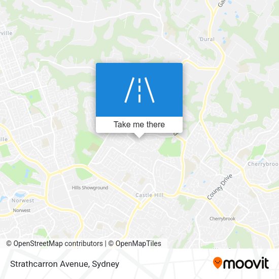 Strathcarron Avenue map