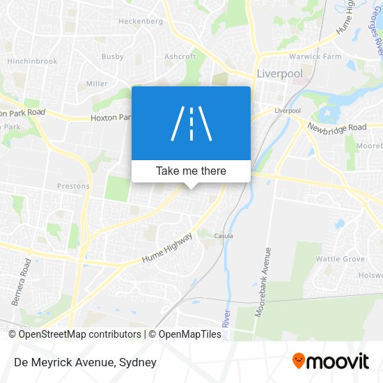 De Meyrick Avenue map