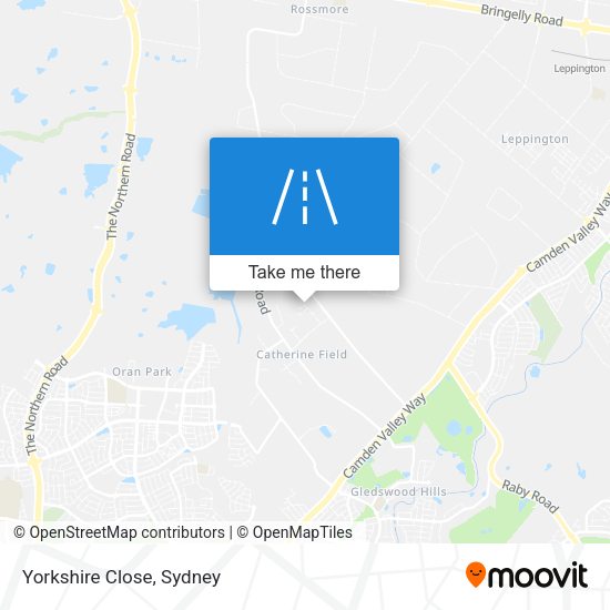 Yorkshire Close map